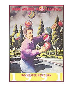1991 Park Ave Summer Art Fest Poster 1