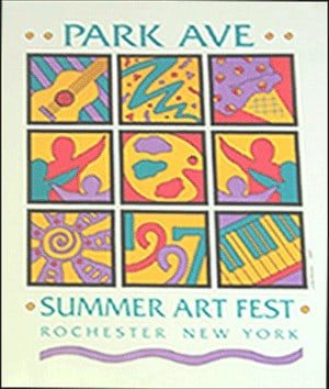 1997 Park Ave Summer Art Fest Poster 1