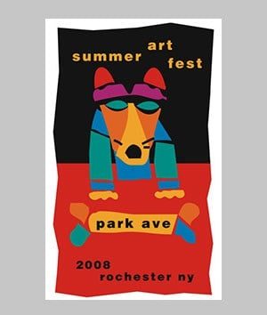 2008 Park Ave Summer Art Fest Poster 1