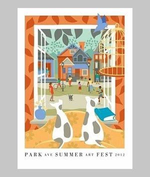 2012 Park Ave Summer Art Fest Poster 1