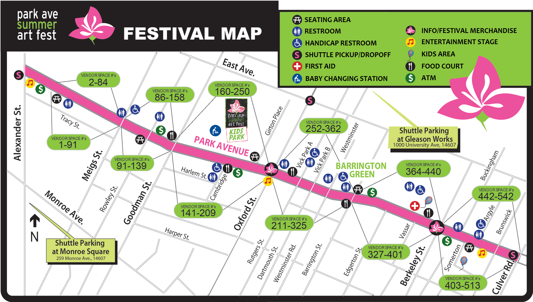 Festival Map Park Ave Fest