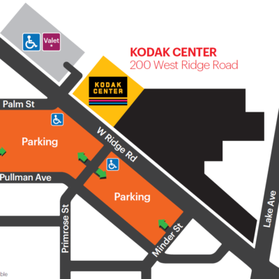 kodak-center-parking-map