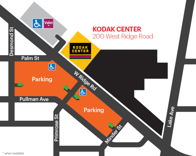 kodakcenterparkingmap Rochester Events